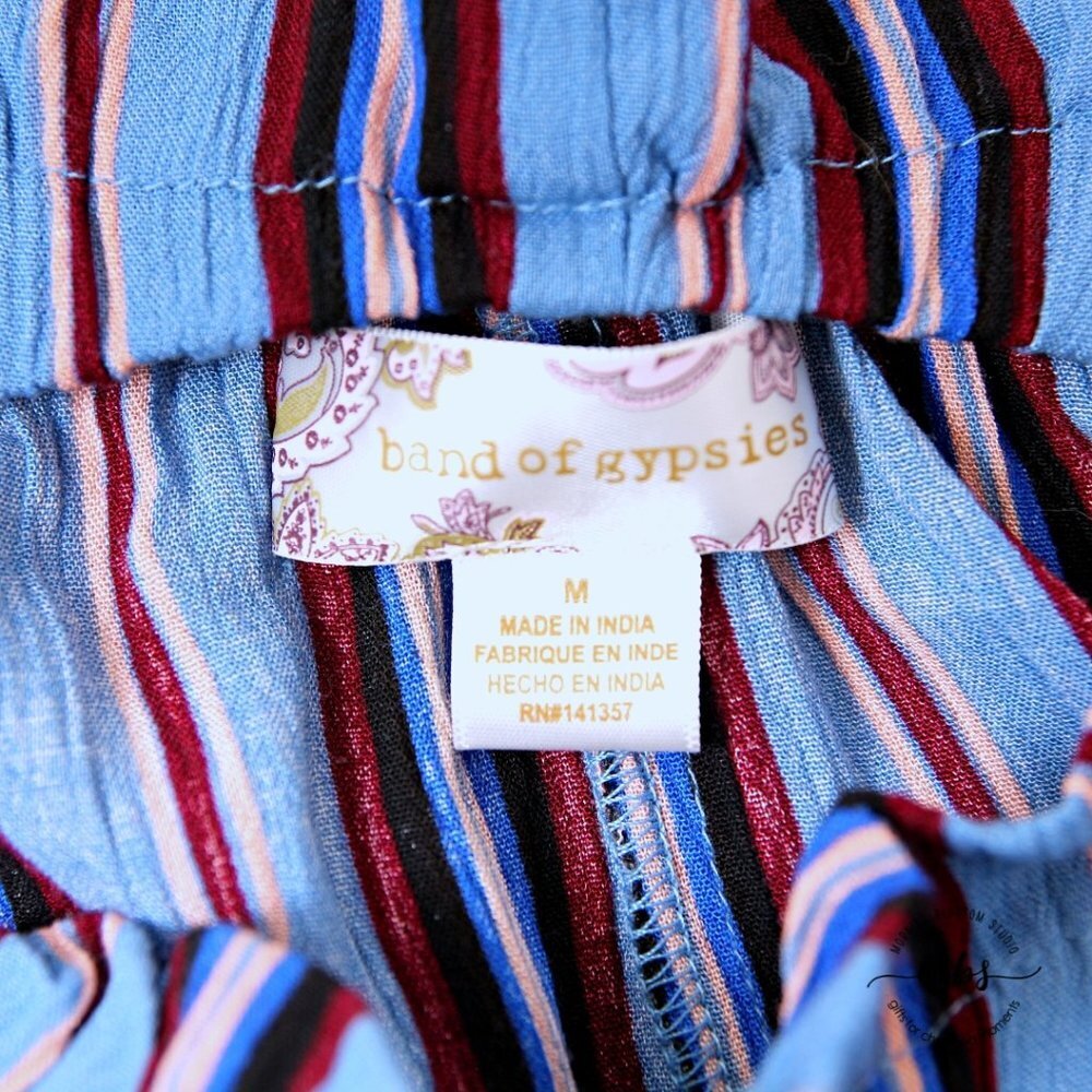 Band of Gypsies Blake Stripe‎ Paperbag High Waist Pants - Picture 8 of 9